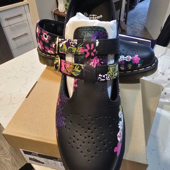 Dr. Martens 8065 Mary Jane Vintage Floral Leather Shoes 31187038 Women's Size 6 - Picture 2 of 15